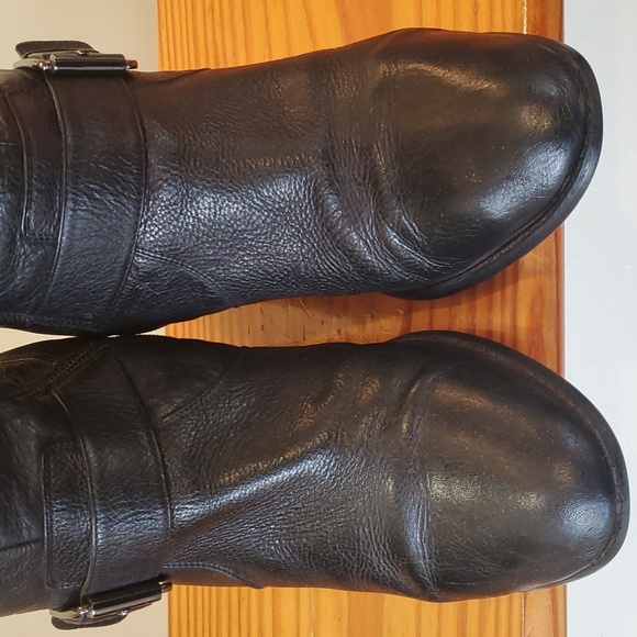 Alfani Tall Black Leather Maren Boots Size 10 M - Picture 6 of 8